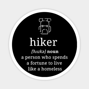 Homeless hiker (dark) Magnet